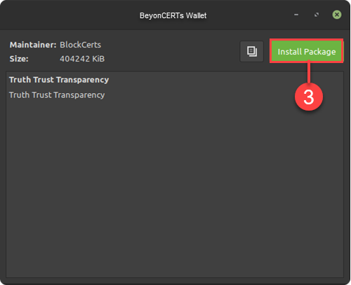 Beyoncerts wallet Install Package